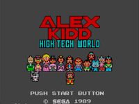 une photo d'Ã©cran de Alex Kidd - High Tech World sur Sega Master System